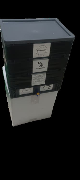 Lombricomposteur الفيرميكمبوستر المنزلي لتدوير نفايات المطبخ وإنتاج أجود الأسمدة النباتية 